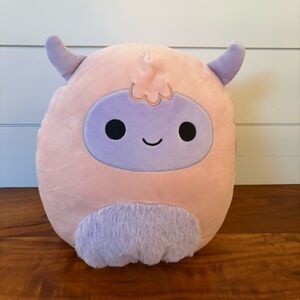New Squishmallows Yeti Ronalda Pink and Purple Plush Toy 12"
